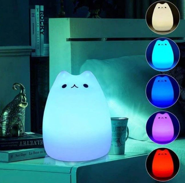 Silicone orders cat night light