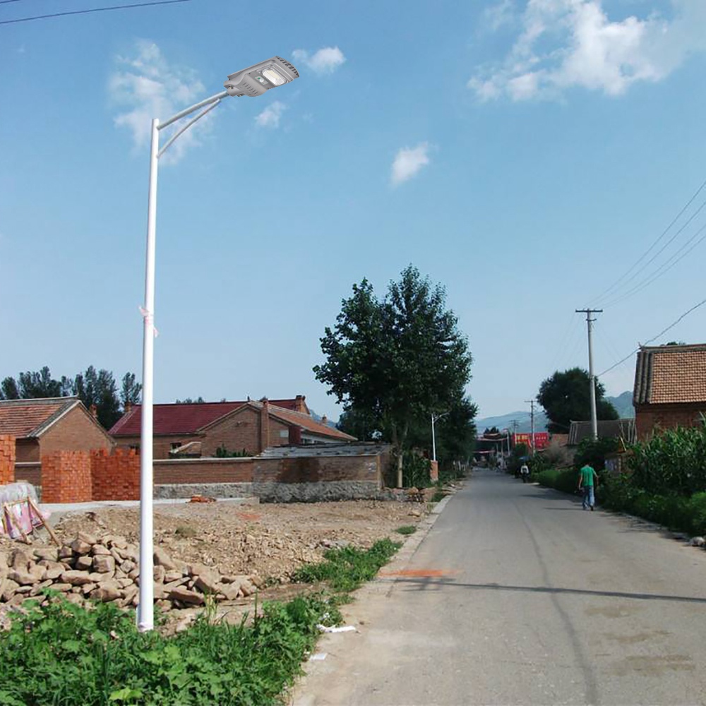 What kind of batteries are used in Outdoor Solar Street Lights